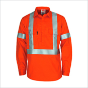 Patron saint flame retardant arc rated closed front shirt with "X" back LOXY F/R R/tape - L/S